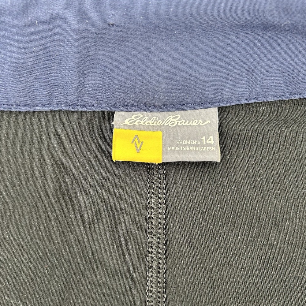 Eddie Bauer Adventurer Skort Womens 14 Navy Blue Hiking Performance Gorpcore - Picture 7 of 12